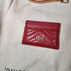 Gucci Marmont GG red cardholder
